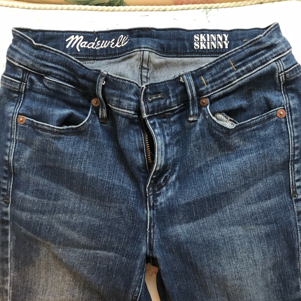 Madewell skinny skinny blue jeans